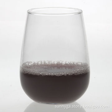 Popular 18oz (530mL) Stemless Wine Glass, Any Logo Printing, Available in Etching and Color Spraying